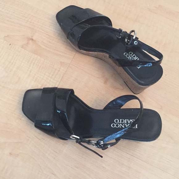 Franco Sarto black patent leather shoes size 71/2. - Picture 3 of 5